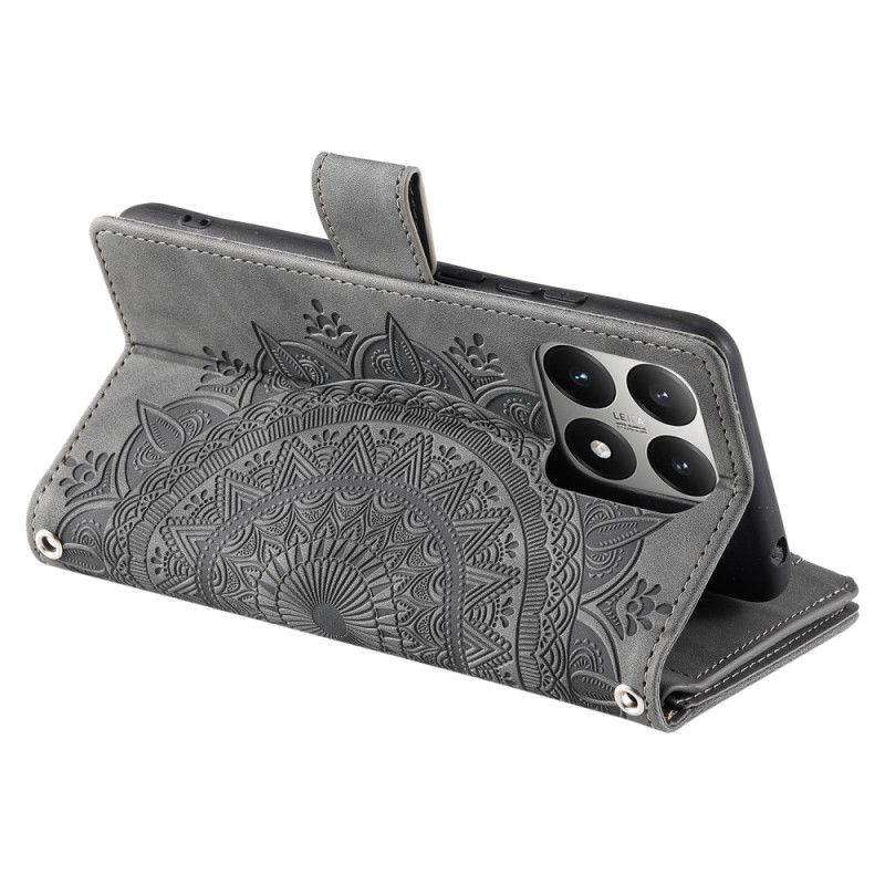 Δερματινη Θηκη Xiaomi 15t Πορτοφόλι Με Εφέ Σουέτ Μάνταλα