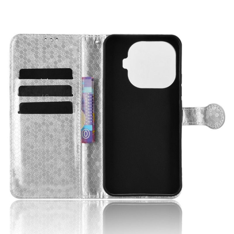 Δερματινη Θηκη Xiaomi 15t Pro Κουκκίδες Με Γκλίτερ