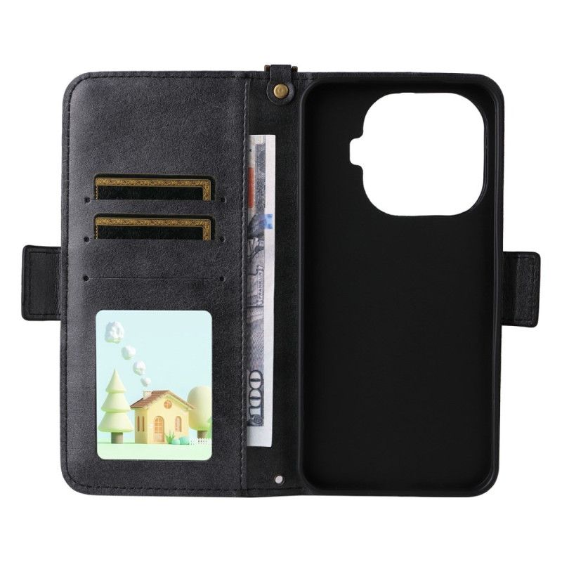 Δερματινη Θηκη Xiaomi 15t Pro Πορτοφόλι Με Λουράκι Ώμου