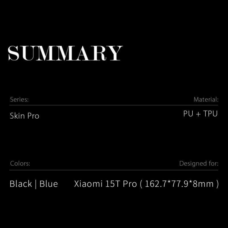 Δερματινη Θηκη Xiaomi 15t Pro Θήκες Κινητών Skin Σειρά Pro Dux Ducis