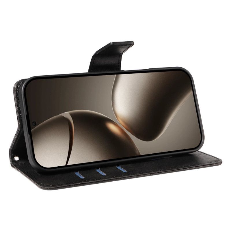 Δερματινη Θηκη Xiaomi 15t Pro Ζωφόρος Διαμάντια Σιλικόνης