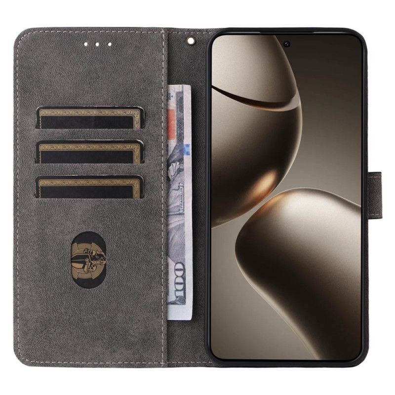 Δερματινη Θηκη Xiaomi 15t Προστασία Rfid Εφέ Σουέτ