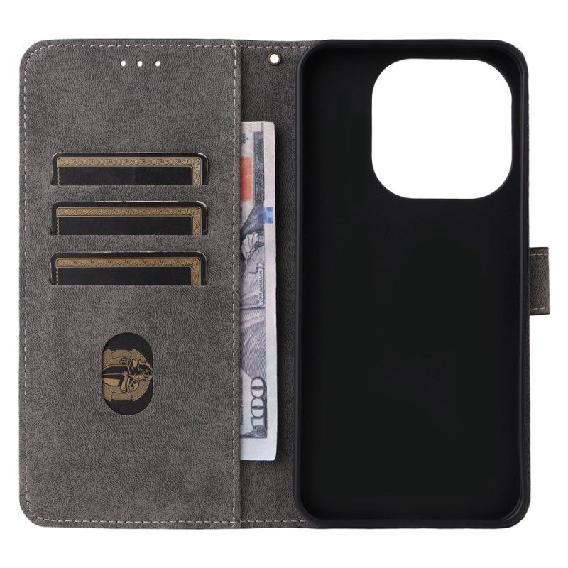 Δερματινη Θηκη Xiaomi 15t Προστασία Rfid Εφέ Σουέτ