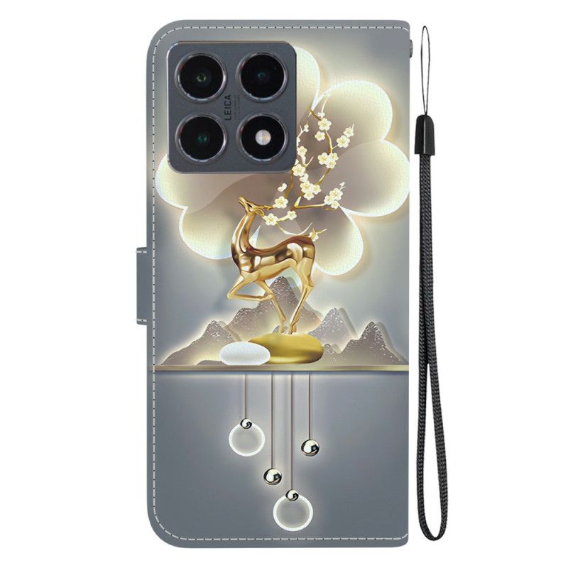 Δερματινη Θηκη Xiaomi 15t Σχέδιο Ελαφιού Sika