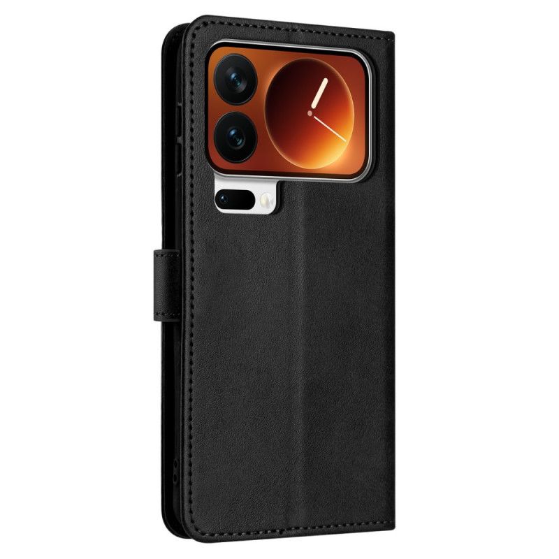 Δερματινη Θηκη Xiaomi 17 Pro Εφέ Δέρματος Με Κορδόνι