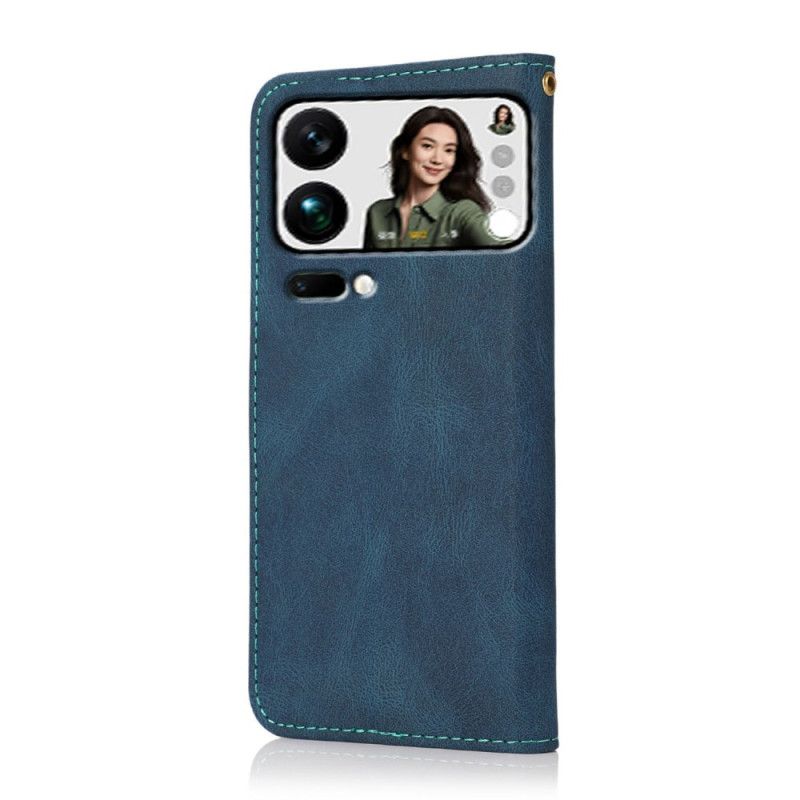 Δερματινη Θηκη Xiaomi 17 Pro Max Δίχρωμο Σχεδιασμός