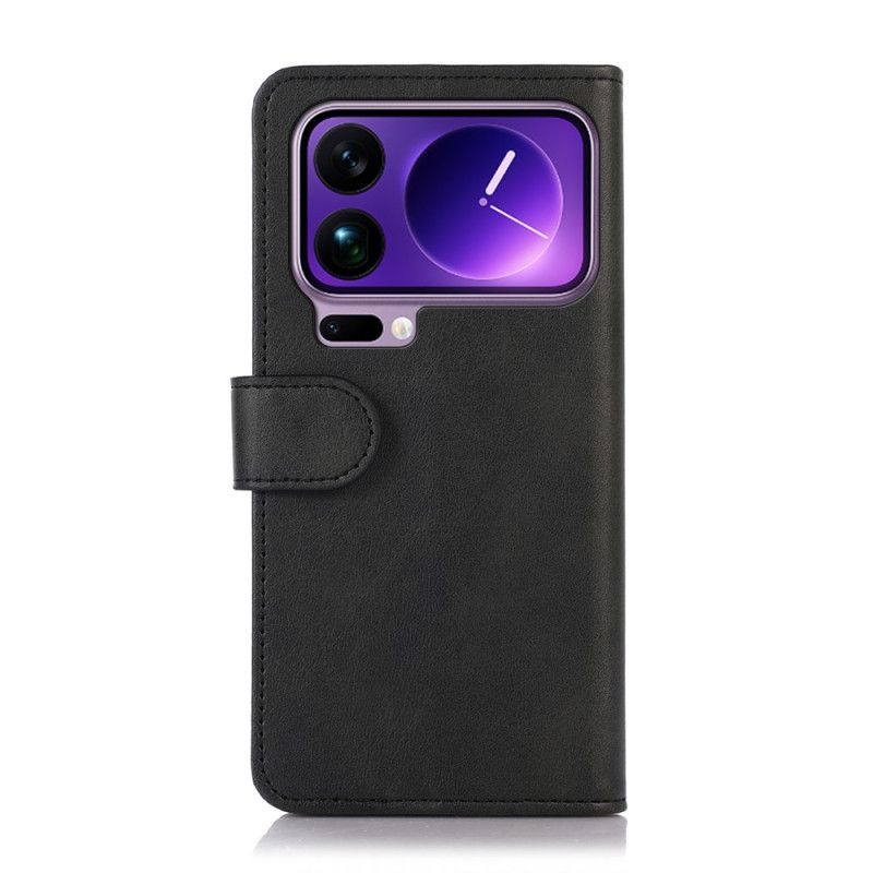 Δερματινη Θηκη Xiaomi 17 Pro Max Κλασικό Εφέ Δέρματος Σιλικόνης