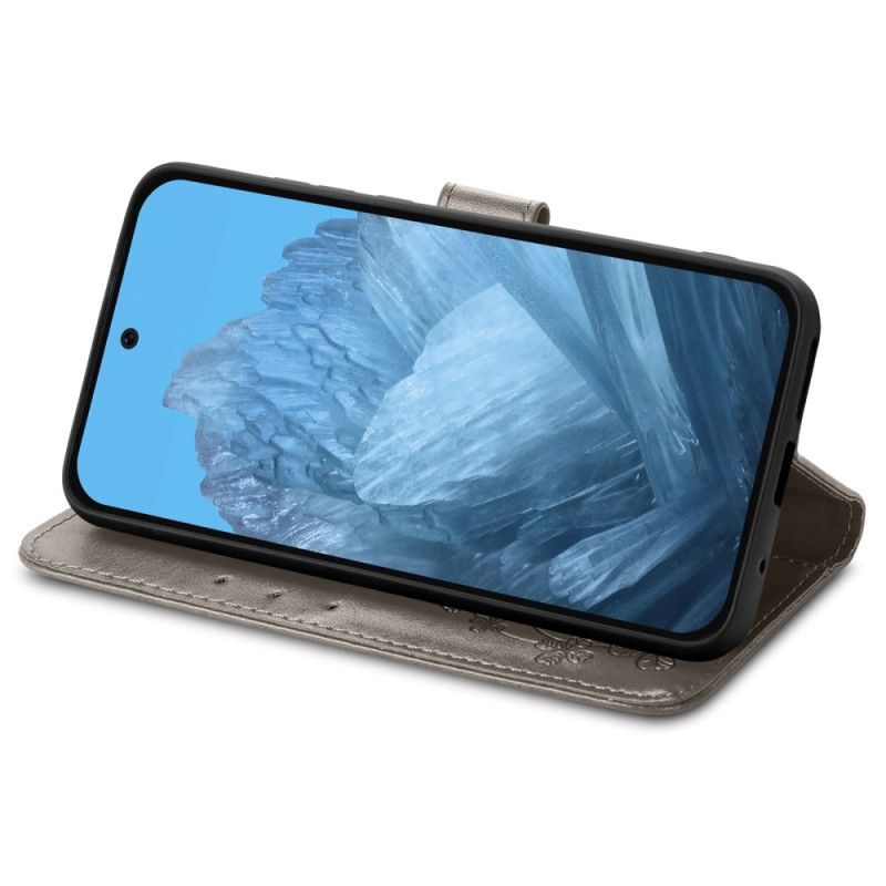 Δερματινη Θηκη Xiaomi 17 Pro Max Τετράφυλλα Τριφύλλια Σιλικόνης