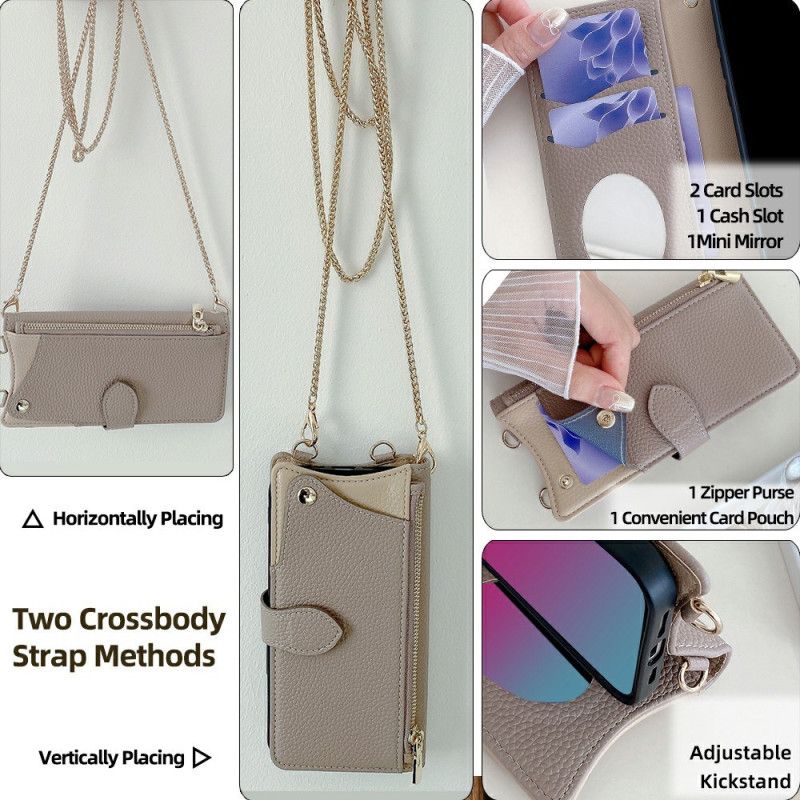 Δερματινη Θηκη Xiaomi 17 Pro Πορτοφόλι Με Αλυσίδα