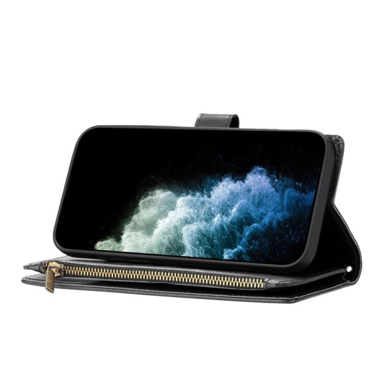 Δερματινη Θηκη Xiaomi 17 Pro Πορτοφόλι Με Φερμουάρ Και Λουράκι