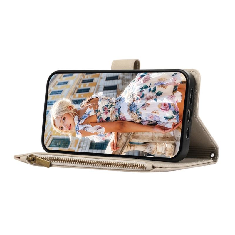 Δερματινη Θηκη Xiaomi 17 Pro Πορτοφόλι Με Λουράκι Σιλικόνης