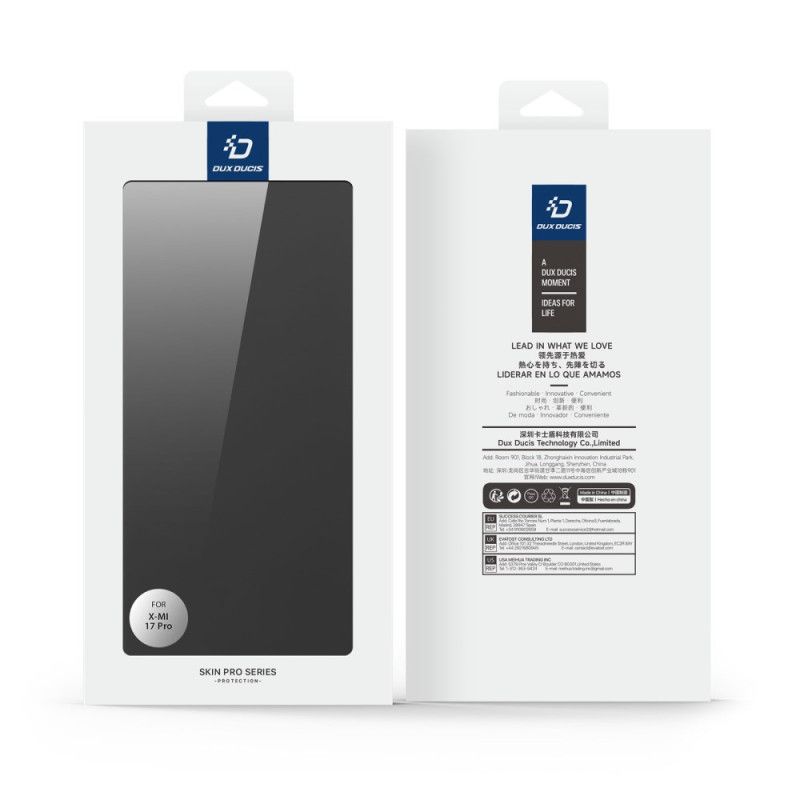 Δερματινη Θηκη Xiaomi 17 Pro Σειρά Skin Pro Dux Ducis Σιλικόνης