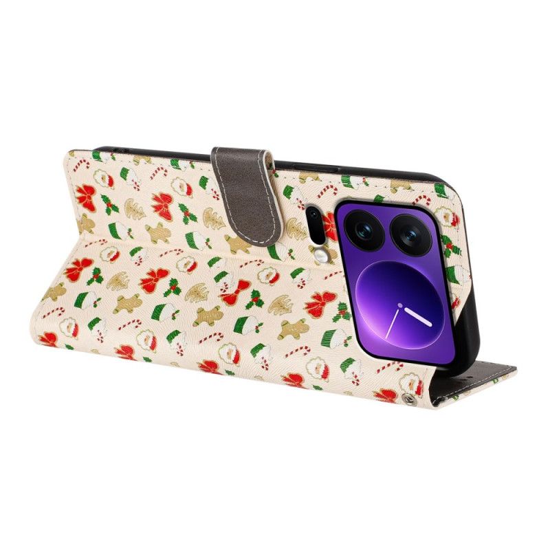 Δερματινη Θηκη Xiaomi 17 Pro Χριστούγεννα Σιλικόνης