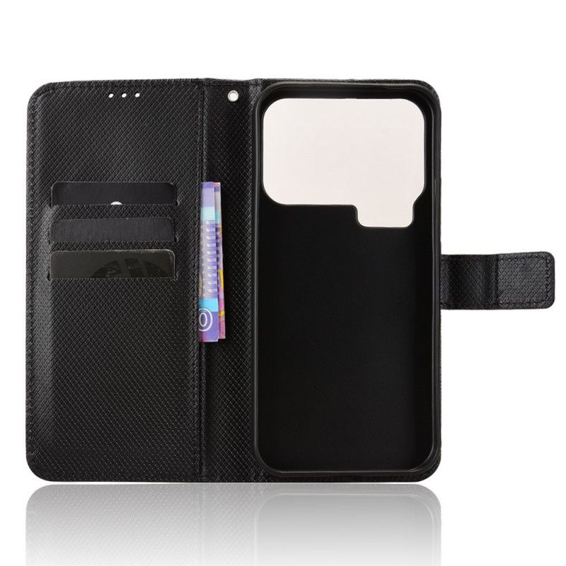 Δερματινη Θηκη Xiaomi 17 Pro Υφασμάτινο Δέρμα Με Υφή Σιλικόνης