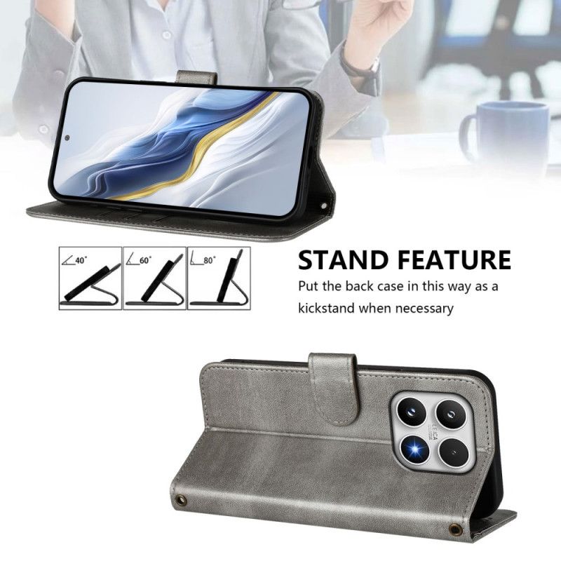 Δερματινη Θηκη Xiaomi 17 Ρετρό Σχεδιασμός