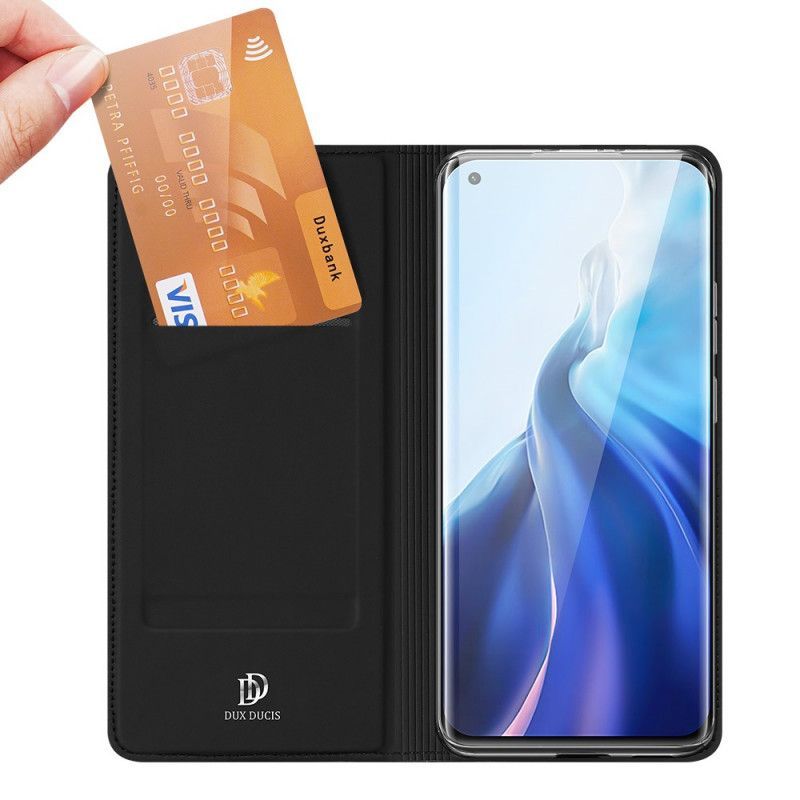 δερματινη θηκη Xiaomi Mi 11 Μαύρο Skin Pro Dux Ducis