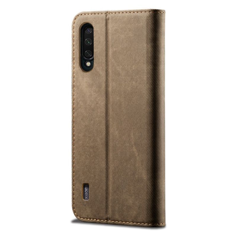 δερματινη θηκη Xiaomi Mi A3 Μαύρο Τζιν Ύφασμα