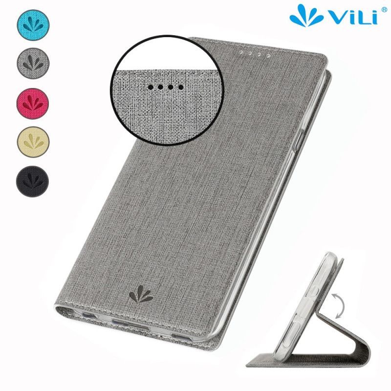 δερματινη θηκη Xiaomi Mi Note 10 Lite Μαύρο Υφή Vili Dmx