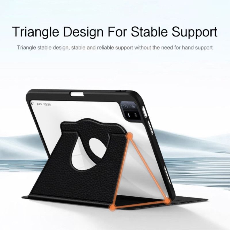 Δερματινη Θηκη Xiaomi Pad 6 Περιστρεφόμενη Βάση Γραφίδας Σιλικόνης