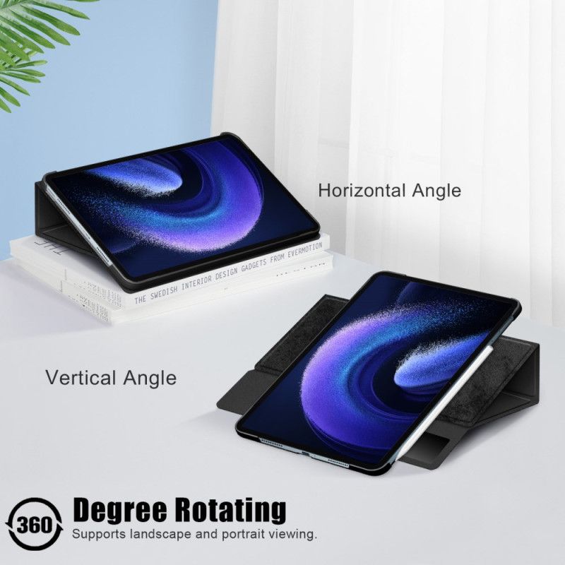 Δερματινη Θηκη Xiaomi Pad 6 Pro Περιστρεφόμενη Βάση Και Βάση Γραφίδας