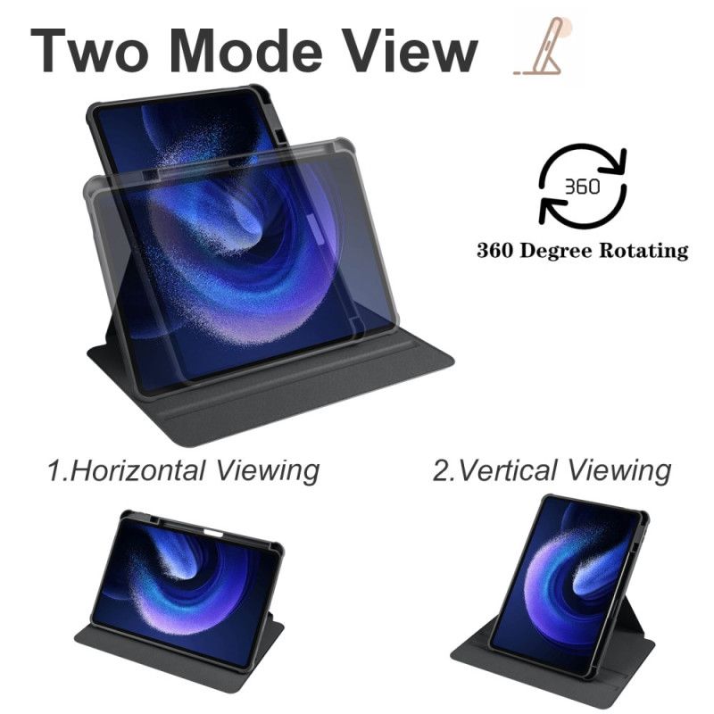 Δερματινη Θηκη Xiaomi Pad 6 Pro Περιστρεφόμενη Βάση Σιλικόνης
