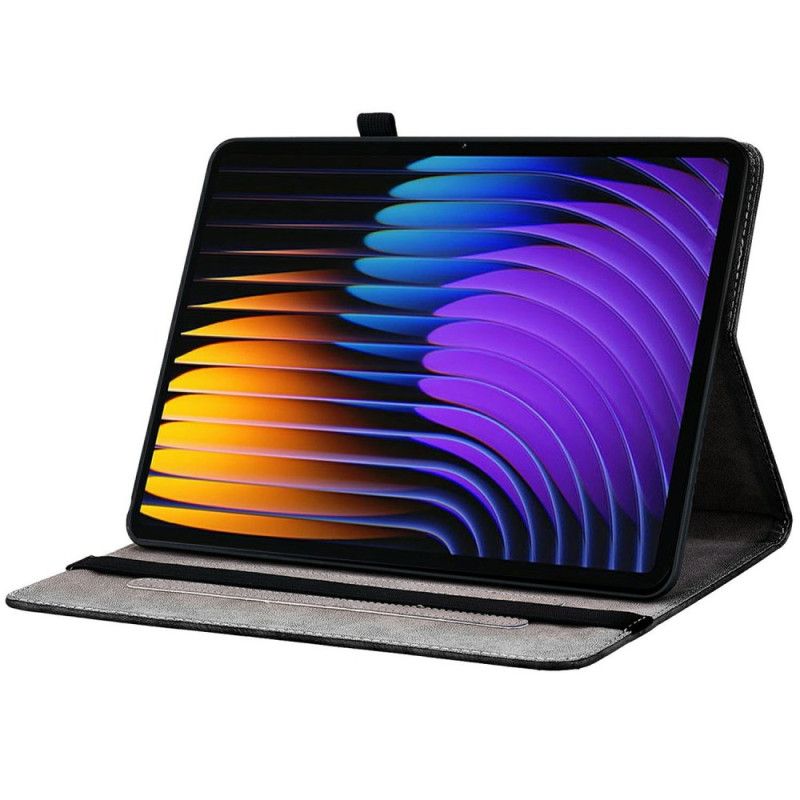 Δερματινη Θηκη Xiaomi Pad 7 / 7 Pro Άνθη Δαμασκηνιάς Σιλικόνης