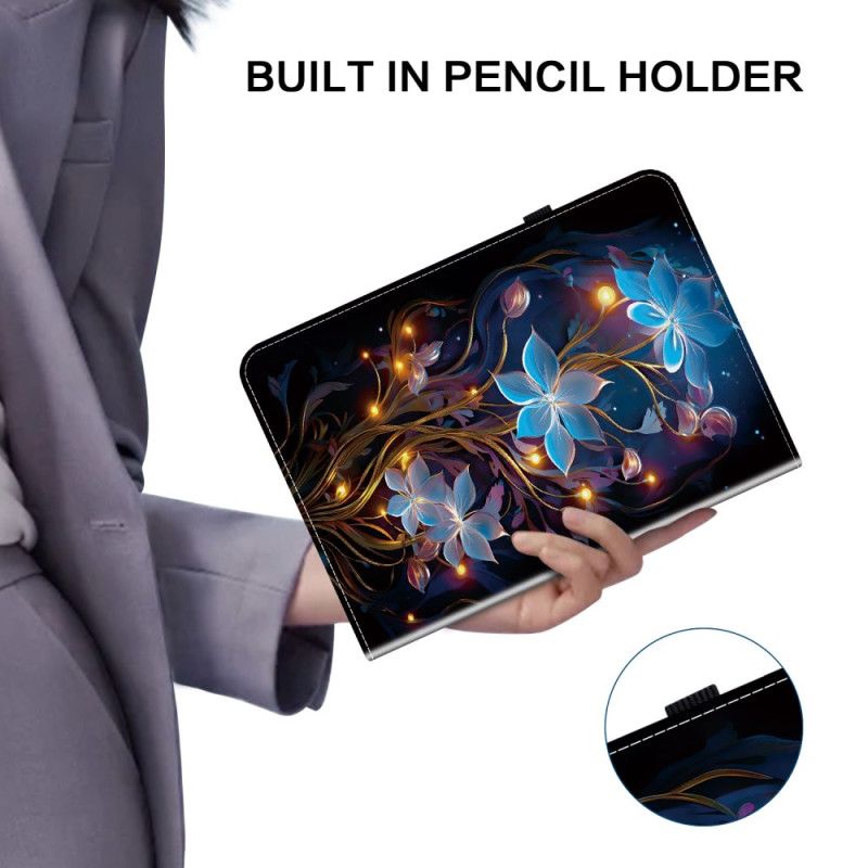 Δερματινη Θηκη Xiaomi Pad 7 / 7 Pro Φωτεινά Λουλούδια