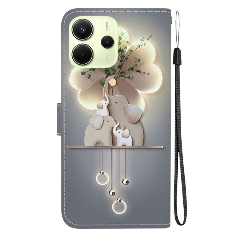 Δερματινη Θηκη Xiaomi Redmi Note 14 4g Ελέφαντες