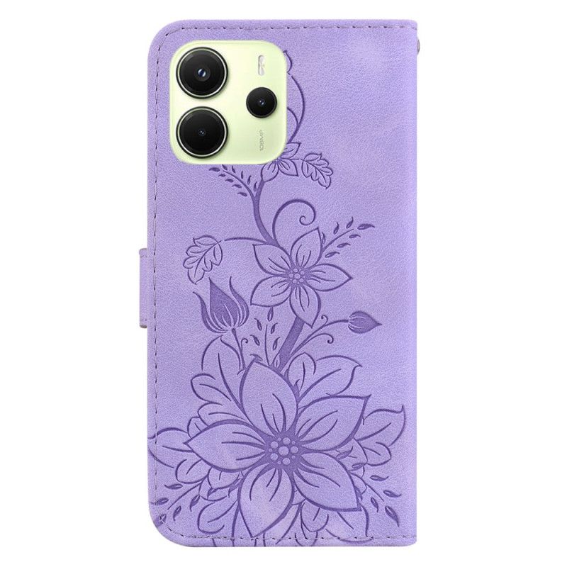 Δερματινη Θηκη Xiaomi Redmi Note 14 4g Fleur De Lys