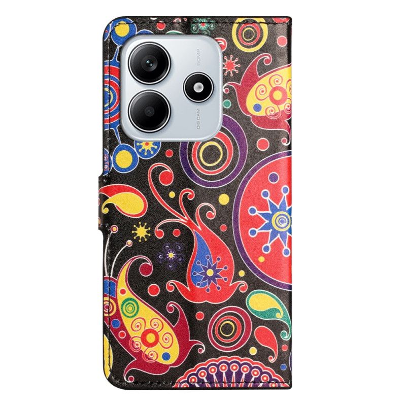 Δερματινη Θηκη Xiaomi Redmi Note 14 4g Μοτίβο Γαλαξία