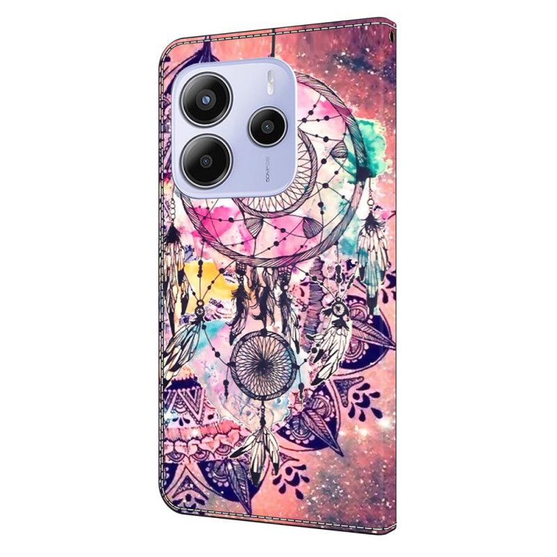 Δερματινη Θηκη Xiaomi Redmi Note 14 4g Μοτίβο Ονειροπαγίδας Σιλικόνης