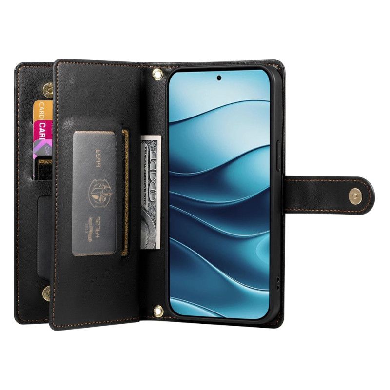 Δερματινη Θηκη Xiaomi Redmi Note 14 4g Πορτοφόλι Και Λουλούδια