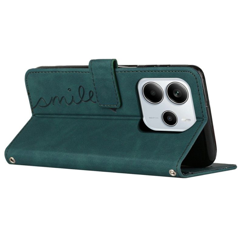 Δερματινη Θηκη Xiaomi Redmi Note 14 4g Σχεδιασμός Χαμόγελου