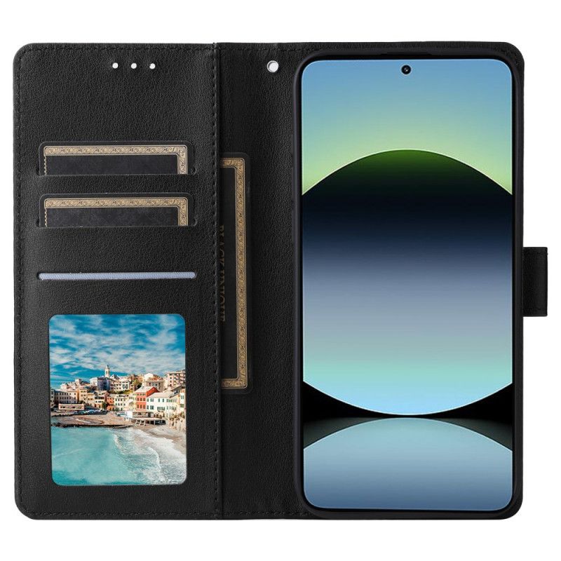 Δερματινη Θηκη Xiaomi Redmi Note 14 4g Τεχνητό Δέρμα Σιλικόνης