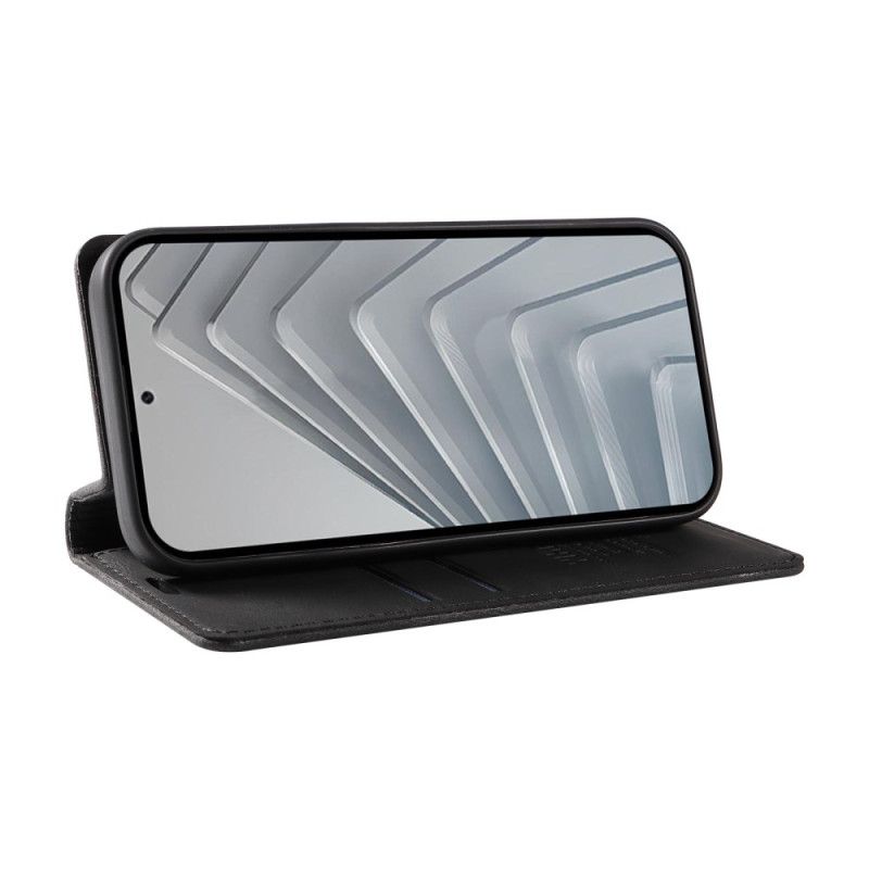 Δερματινη Θηκη Xiaomi Redmi Note 14 4g Ykatu Καφέ Σουέτ Εφέ Σιλικόνης