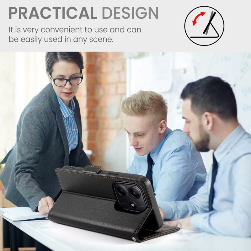 Δερματινη Θηκη Xiaomi Redmi Note 14 5g 3 Θήκες Καρτών Σιλικόνης