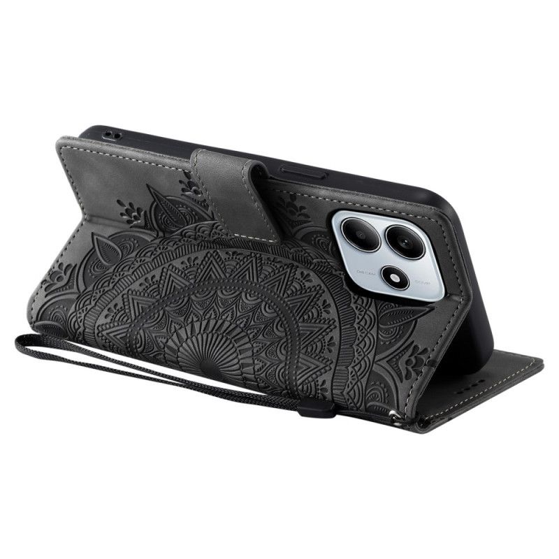 Δερματινη Θηκη Xiaomi Redmi Note 14 5g Εφέ Σουέτ Mandala