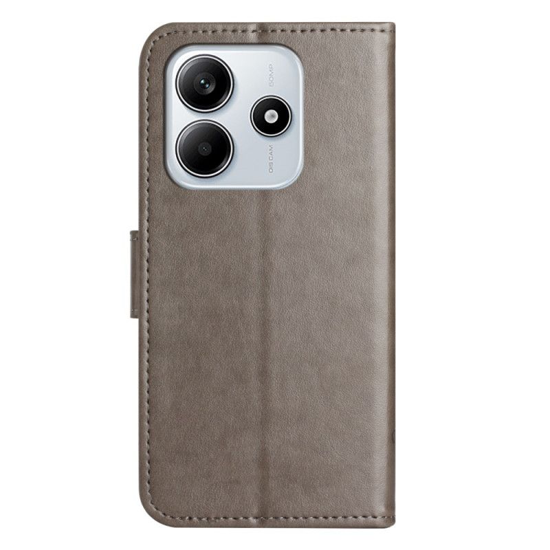 Δερματινη Θηκη Xiaomi Redmi Note 14 5g Φλοράλ Στάμπα Σιλικόνης