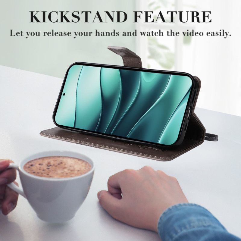 Δερματινη Θηκη Xiaomi Redmi Note 14 5g Γιγάντιες Πεταλούδες Με Λουράκι