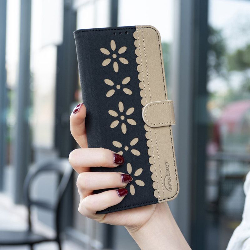 Δερματινη Θηκη Xiaomi Redmi Note 14 5g Λουλουδάτο Binfen Color Σιλικόνης