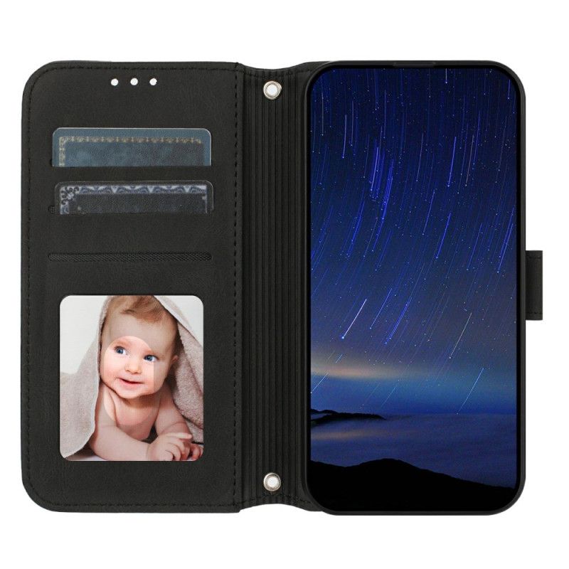 Δερματινη Θηκη Xiaomi Redmi Note 14 5g Σχέδιο Ζωφόρου Με Λουρί