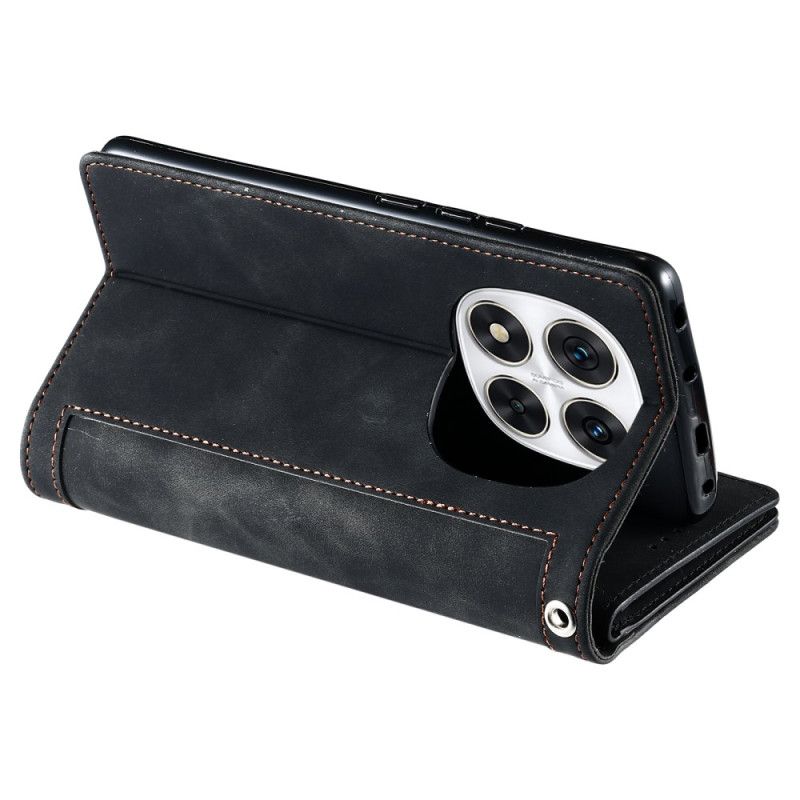 Δερματινη Θηκη Xiaomi Redmi Note 14 Pro 4g 9 Θήκες Καρτών Με Λουράκι