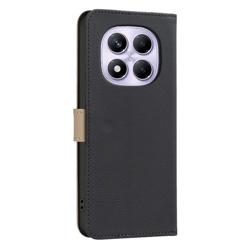 Δερματινη Θηκη Xiaomi Redmi Note 14 Pro 4g Δίχρωμο Binfen Color Σιλικόνης