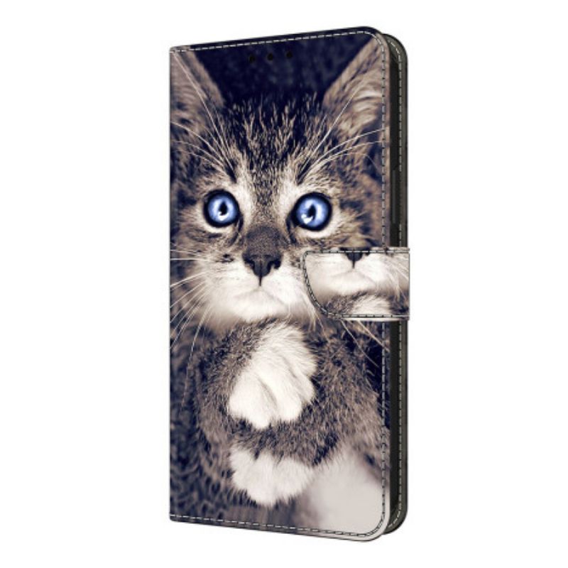 Δερματινη Θηκη Xiaomi Redmi Note 14 Pro 4g Γάτα Σιλικόνης