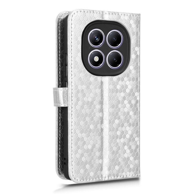 Δερματινη Θηκη Xiaomi Redmi Note 14 Pro 4g Γυαλιστερά Βαρίδια Σιλικόνης