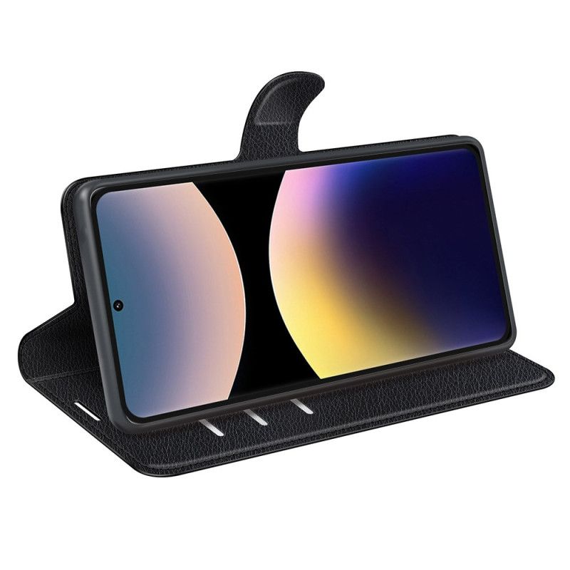 Δερματινη Θηκη Xiaomi Redmi Note 14 Pro 4g Κλασικό Δέρμα Lychee Faux