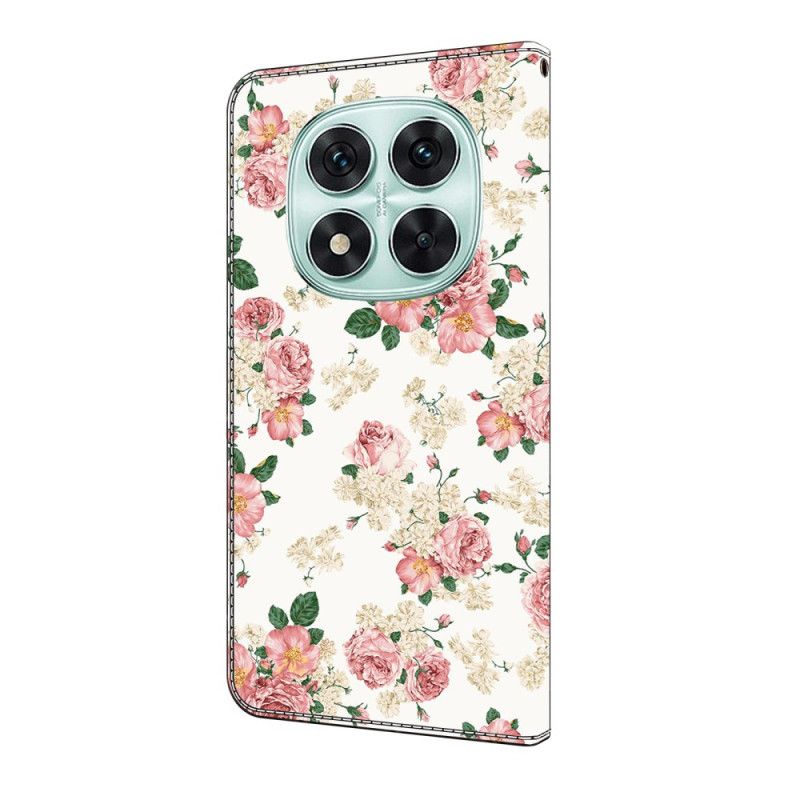 Δερματινη Θηκη Xiaomi Redmi Note 14 Pro 4g Παιώνιες