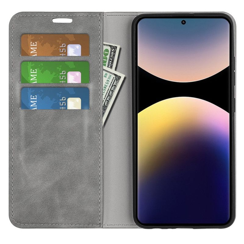 Δερματινη Θηκη Xiaomi Redmi Note 14 Pro 4g Στυλ Δέρματος Σιλικόνης