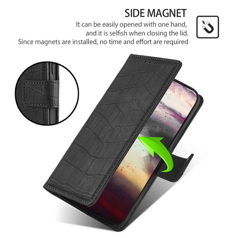 Δερματινη Θηκη Xiaomi Redmi Note 14 Pro 4g Στυλ Κροκόδειλου