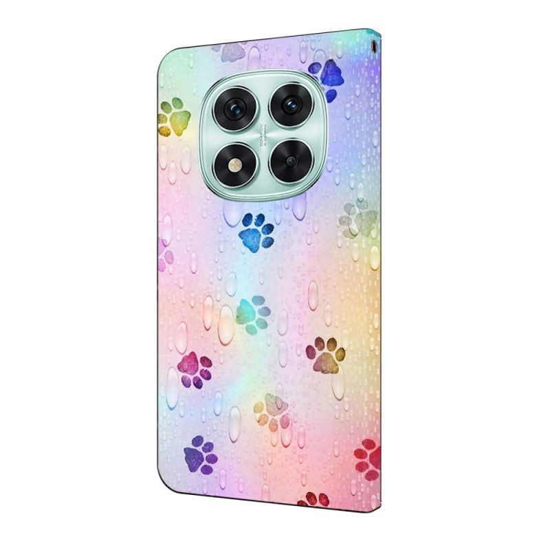 Δερματινη Θηκη Xiaomi Redmi Note 14 Pro 4g Σχέδια Με Πατούσα Γάτας